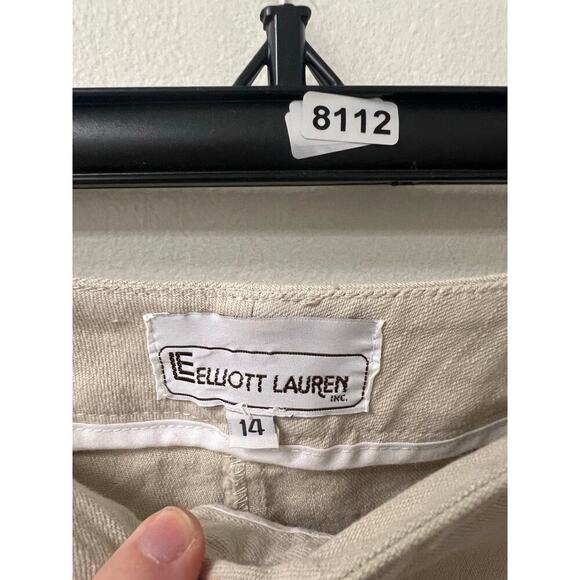 Elliott Lauren Tan Pants Sz 14 - Picture 3 of 3